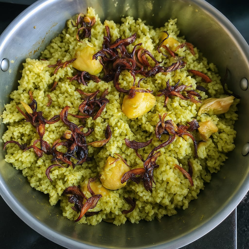 Chicken Dhaniya Pulao final dish